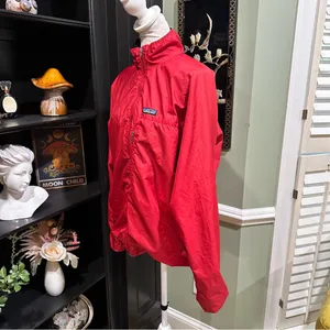Patagonia Red Zephur Windbreaker Jacket Size Medium thumbnail 8