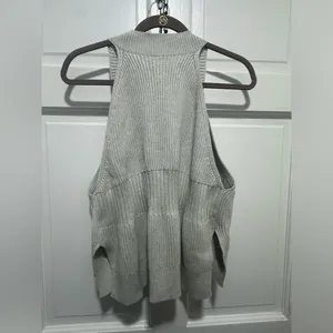 Allsaints Manson Cropped Knit Sweater Vest Size Large EUC thumbnail 4