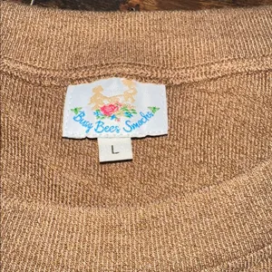 Busy Bees smocks Brown 'MAMA' Sweatshirt with Button Detail size large thumbnail 4