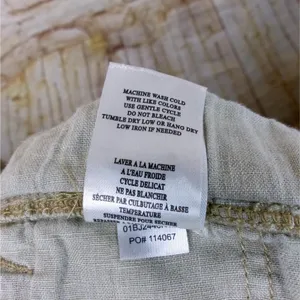 Blank NYC Cargo Pants Womens 27 100% Linen Beige Utility Jogger Pull On Beach thumbnail 12