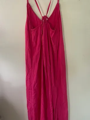 Old Navy Black and Pink Spaghetti Strap Dress thumbnail 3