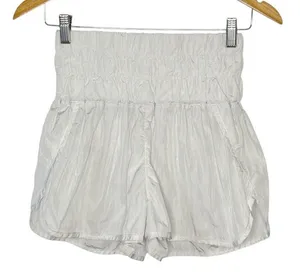 Free People Movement The Way Home Shorts Womens Small High Rise Smocked Athletic thumbnail 1