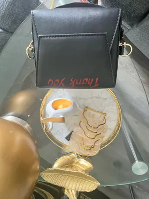Black and red Chinese takeout bag purse thumbnail 3