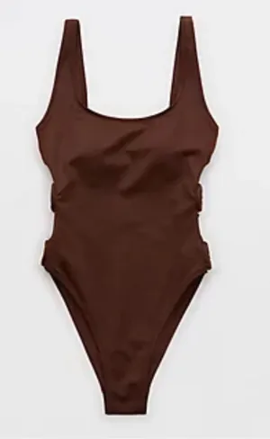 Aerie Brown One Piece Swimsuit thumbnail 1