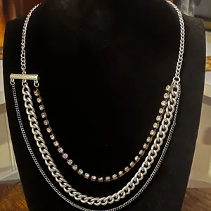 Aeropostale Rhinestone Silver-tone Necklace thumbnail 5