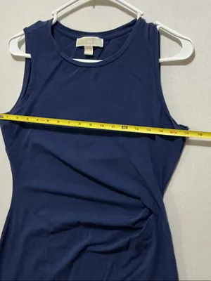 Michael Kors Navy Sleeveless Sheath Dress thumbnail 4