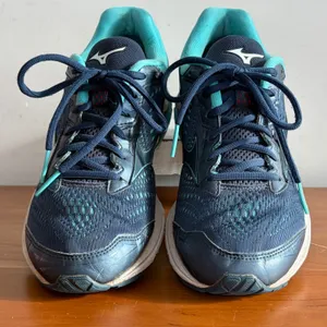 Mizuno Wave Rider 22 Navy Teal Running Shoes Womens 9.5 J1GD183170‎ thumbnail 4
