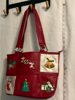 Rosetti Festive 'Joy' Patch Red Tote with Holiday Appliqués thumbnail 3