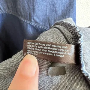 The Limited Sleeveless High-Low Denim Cotton Fit‎ & Flare Chambray Cotton Boho thumbnail 7