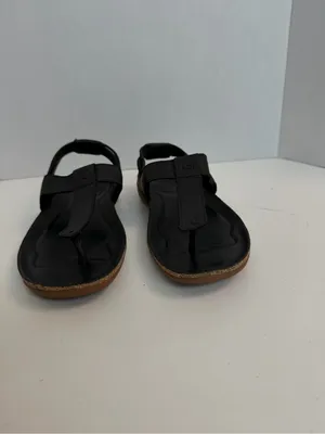 Keen Sandal Dauntless Posted Thong Leather Cork Comfort Travel Beach Blac thumbnail 2