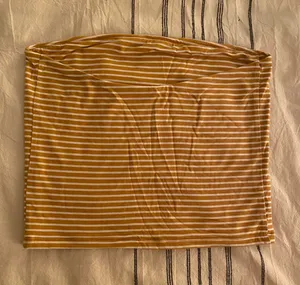 American Eagle Yellow Striped Tube Top thumbnail 4