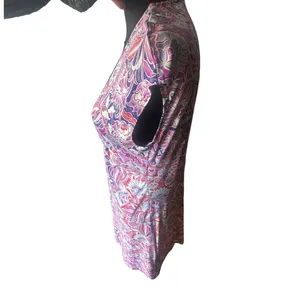 Title Nine Amelia Dress Purple & Pink Floral Print thumbnail 4