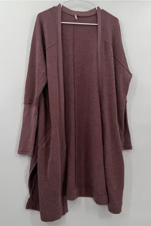 Free people long pocket cardigan xs thumbnail 1