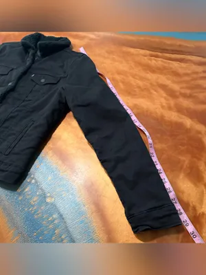 Levi's Black Sherpa-Lined Denim Jacket medium thumbnail 8