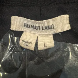 Helmut Lang Womens Asymmetrical Shawl Neck Zip Moto Jacket Size L Black Grunge thumbnail 8