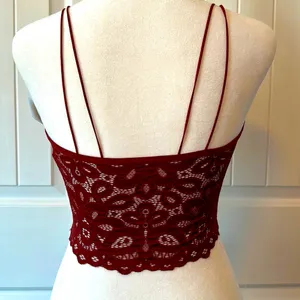 Hollister Lace Red Strappy Bralette thumbnail 2