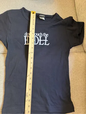 Vintage Betty Rocker Don’t Touch the Doll Y2K Baby Tee Black Small thumbnail 7