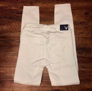 American Eagle Super Stretch White Jeggings thumbnail 3