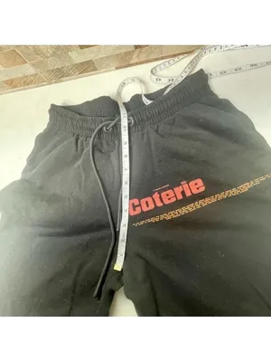 COLLUSION Unisex Lounge cotton set pants & sweat shirt hoodie black with graphic thumbnail 15