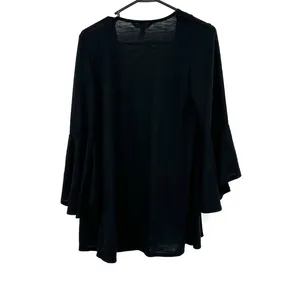 LC Lauren Conrad‎ size small black open front cardigan sweater bell sleeves thumbnail 2