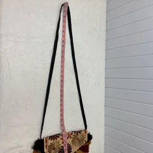 Boho Floral Embroidered‎ with tassels Women's crossbody Bag thumbnail 6