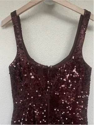 & Other Stories Strappy Sequin Midi Dress Women’s Size 0 Cocktail Party Evening thumbnail 7