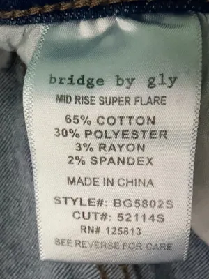 Bridge by Gly mid rise super flare jeans size 29 thumbnail 10