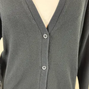 Babaton Waffle Knit Elongated‎ Cardigan in Black Size Small thumbnail 4