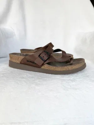 Mephisto Brown Leather Buckle Toe thumbnail 5