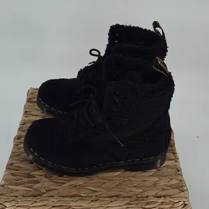 Dr. Martens 1460 PASCAL WOMEN'S FAUX SHEARLING BOOTS Size 7‎ Black thumbnail 6