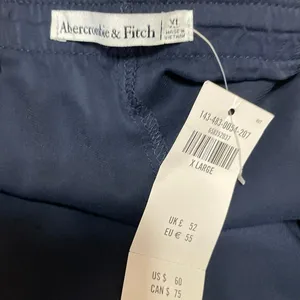 NEW Abercrombie & Fitch Women's Navy Blue High Waist Mini Skirt Skort Size XL thumbnail 5
