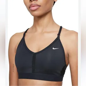 Nike Indy wire-free black sports bra large thumbnail 2