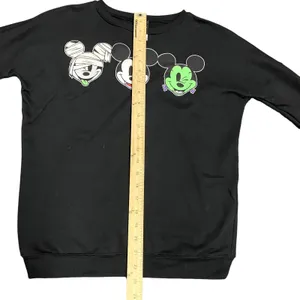 Disney Mickey Mouse Monster Faces Halloween Black Sweatshirt Size XS thumbnail 7