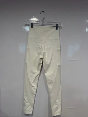 Aerie‎ offline High-Waist White Cream Leggings with mesh Side Pockets thumbnail 4