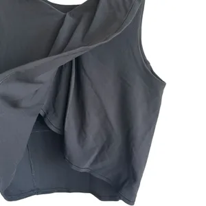 Lululemon Nulu Twist-Back Yoga Tank Top 8 Black Light Support C/D Cups Wisteria thumbnail 6