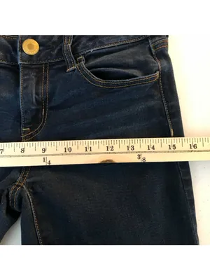 American Eagle Womens Jeans Jegging Super Stretch Dark Wash Size 4 thumbnail 6