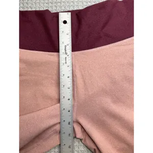 Fabletics Womens Active‎ High Waisted Crop Leggings Pink Burgundy L NWT thumbnail 7