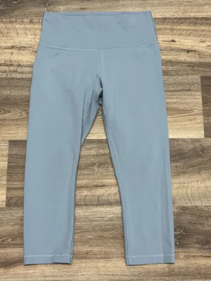Lululemon Wunder Train High-Rise Crop 21" Chambray Leggings Women’s 10 thumbnail 1