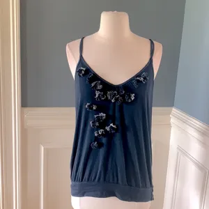 Hollister Tank Top Navy Blue Strappy Womens Medium fits M L thumbnail 5