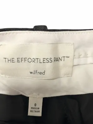 Aritzia Wilfred The Effortless Pant Wide Leg Black Size 0 thumbnail 3