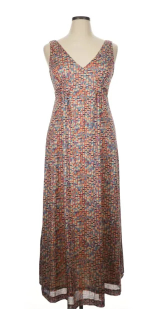 Tuckernuck Natasha Mosaic Maxi Dress Size XL thumbnail 5