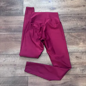 Alo Yoga High Waist Airlift Leggings Red Small 28" Inseam Activewear Yoga FLAWED thumbnail 4