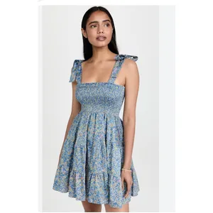 XIRENA Lori Floral Lightweight Smocked Mini Dress Size‎ M thumbnail 12