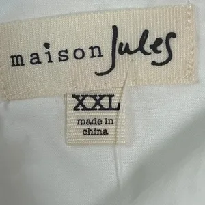 Maison Jules Sydney White Eyelet Fit and Flare Dress XXL Sleeveless thumbnail 7