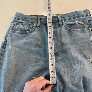 Agolde 90's Mid Rise Loose Fit Straight Leg Jeans Distressed Size 27‎ thumbnail 10
