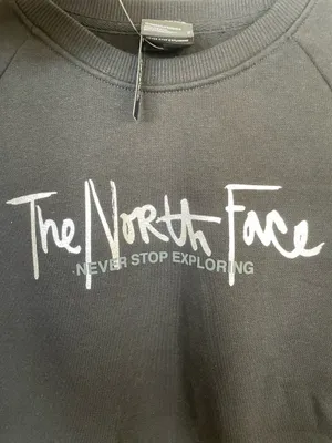 NWT The North Face Women Sweatshirt Crew Neck Pullover Long Sleeve Black Size M thumbnail 4