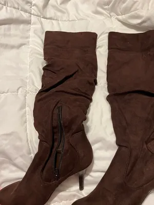 Brown Suede Boots Size 5.5 thumbnail 4