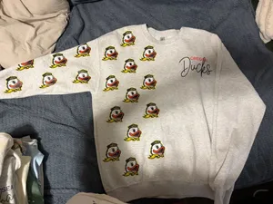 Oregon ducks Crewneck Gray Size L thumbnail 1