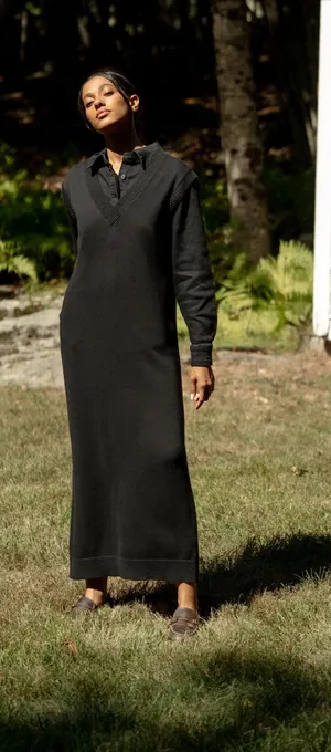 Third Wool Blend Sleeveless Maxi Knit Dress thumbnail 1
