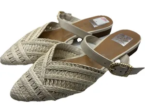 Dolce Vita Raffia Buckle Mule Sandals Natural Slip On Women’s Size 8 thumbnail 1